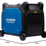 HYUNDAI Inverter Stromerzeuger HY6500SEi D, Notstromaggregat, Generator mit 6.5 kW, Stromgenerator mit E-Start, Benzin Stromaggregat