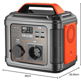 Tragbares Power Station 300W, SBAOH 296Wh Generator Schnellladung-230V AC Steckdosen/DC Ports und LED Taschenlampe,Mobile stromgenerator für Reise/Camping/Outdoor