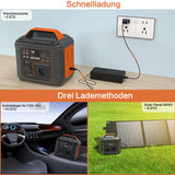 Tragbares Power Station 300W, SBAOH 296Wh Generator Schnellladung-230V AC Steckdosen/DC Ports und LED Taschenlampe,Mobile stromgenerator für Reise/Camping/Outdoor