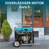 K&S Könner&Söhnen Diesel-Inverter-Generatoren KS 6100iDE ATSR, diesel notstromaggregat 5,5 kW, 2×Schuko 230 V, CEE 230 V 32 A,LED-Display, diesel Inverter - stromerzeuger mit Vorheizung