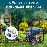 K&S Könner&Söhnen Diesel-Inverter-Generatoren KS 6100iDE ATSR, diesel notstromaggregat 5,5 kW, 2×Schuko 230 V, CEE 230 V 32 A,LED-Display, diesel Inverter - stromerzeuger mit Vorheizung